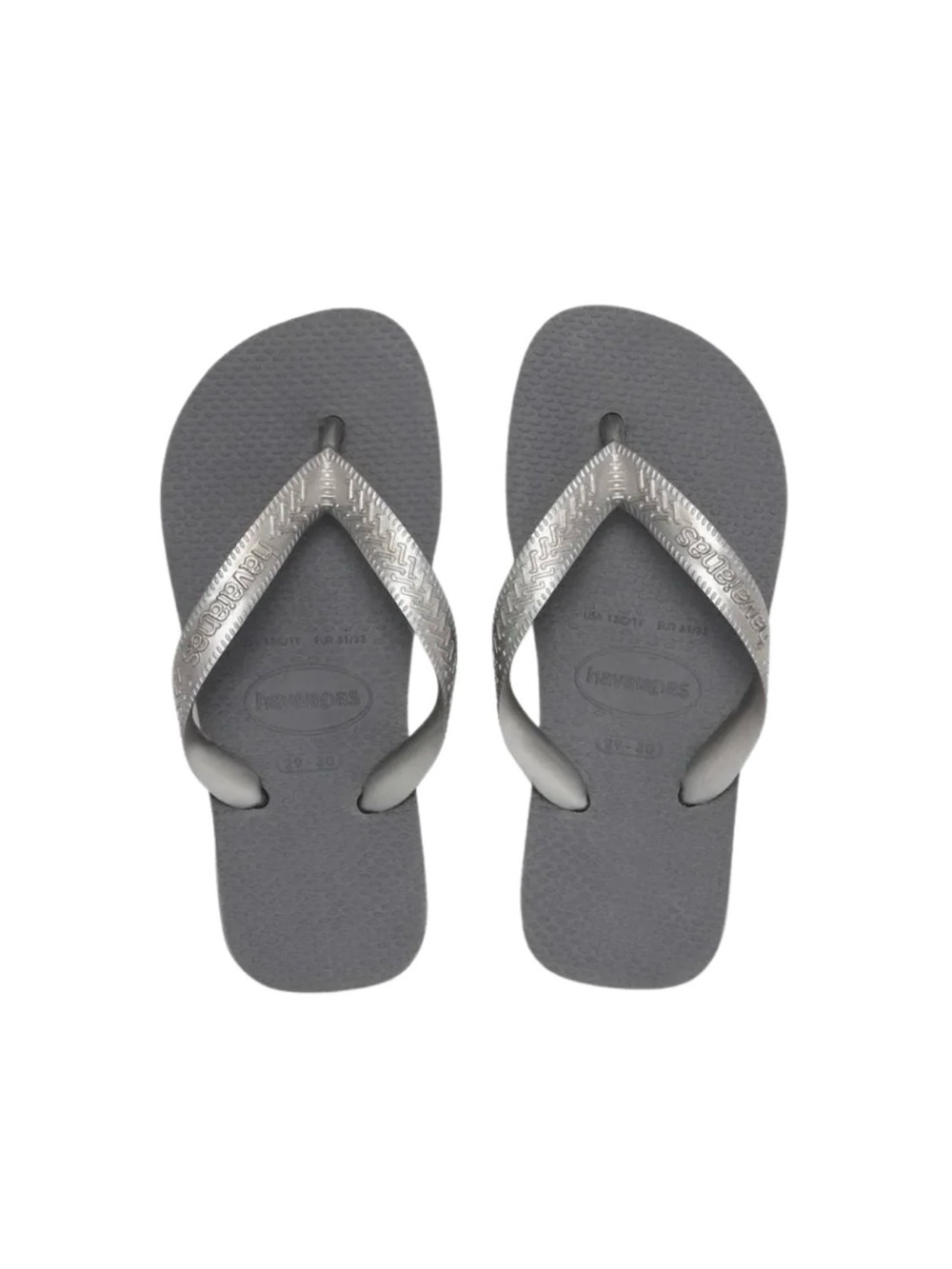 Brand New Havaianas Flip Flops in Steel Grey